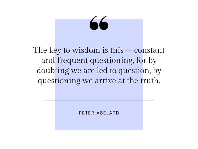Quote about asking questions 